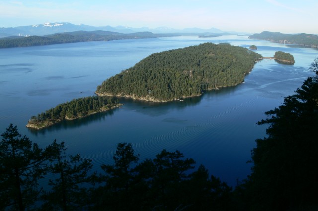 Photo of: Parker Island, where I live, from Mt. Sutil